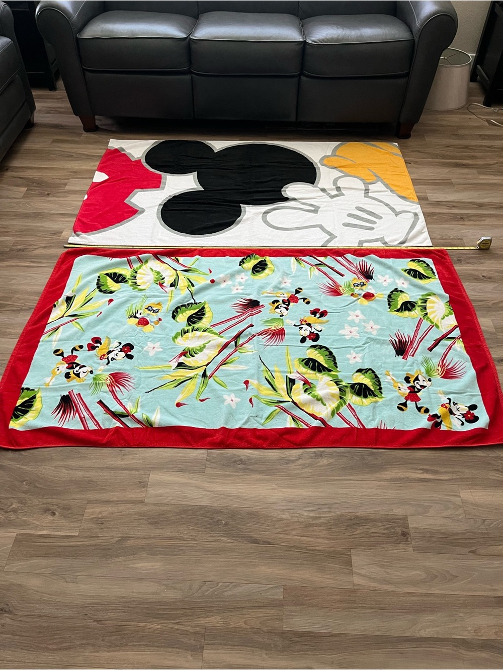 Disney beach towels (Mickey and Minnie)